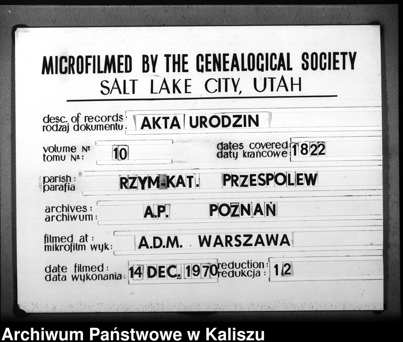 Obraz 13 z jednostki "Akta urodzenia"