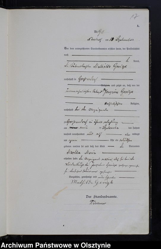image.from.unit.number "Geburts -Neben-Register Nr 74 -133"