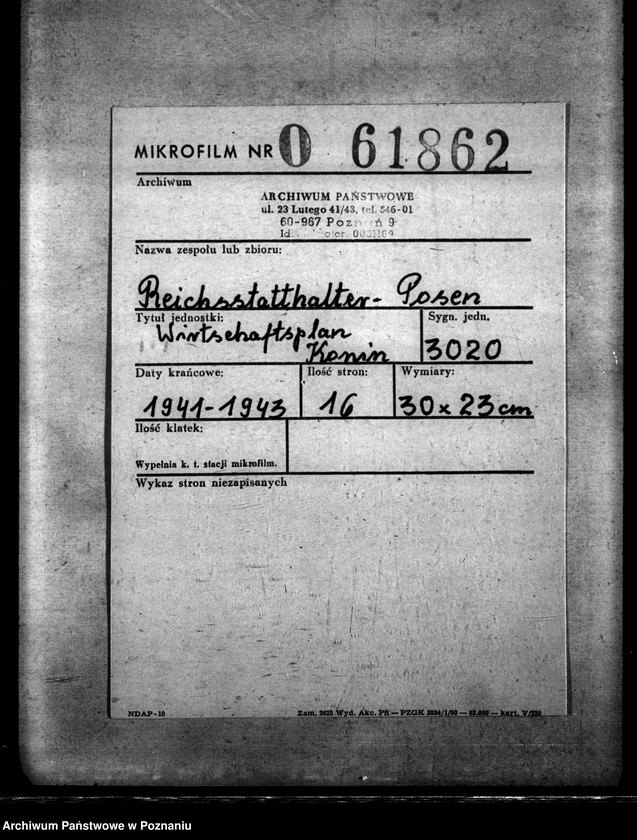 Obraz 2 z jednostki "Wirtschaftsplan Konin"