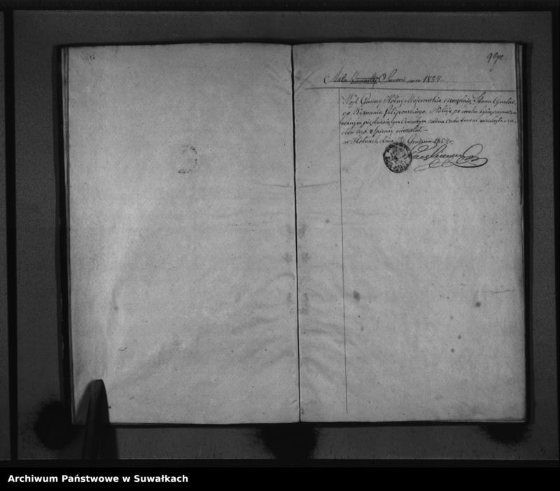 image.from.unit.number "Duplikat Akt Urzędnika Stanu Cywilnego Wyznania Filipońskiego Gminy Hołny Mejerowskie Okręgu tego nazwiska Urodzonych, Zaślubionych i Umarłych z roku 1854"