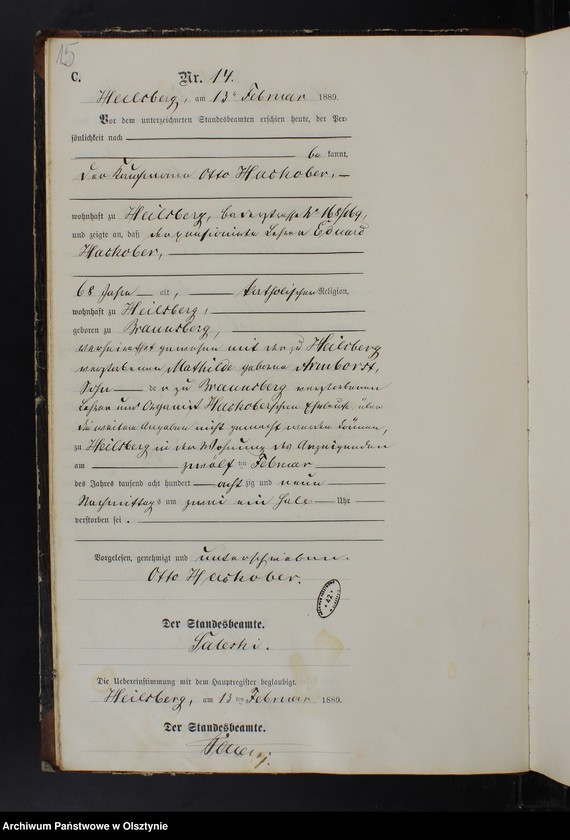 image.from.unit.number "Sterbe-Neben-Register Nr 1 - 111"