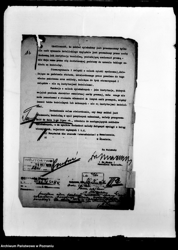 Obraz 20 z jednostki "/Nadzór i kontrola nad działalnością instytucji opiekuńczych/"