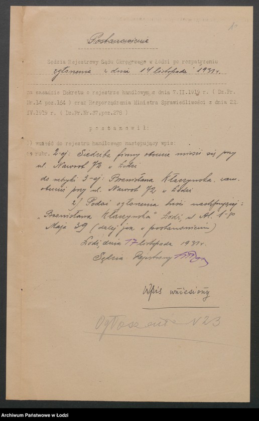 Obraz 12 z jednostki "Bronisława Kłaczyńska- sklep spożywczy"