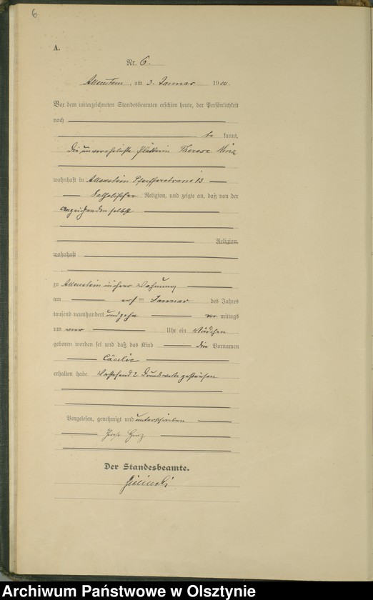 image.from.unit.number "Geburts-Haupt-Register Tom I , Nr 1-478"