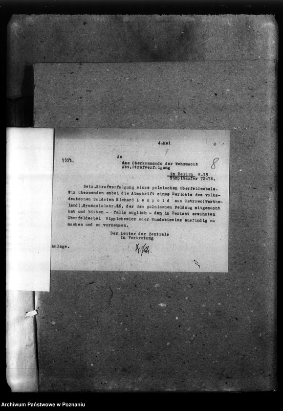 Obraz 11 z jednostki "Korespondencja w sprawie miejscowych Niemców, którzy zginęli w 1939 roku"