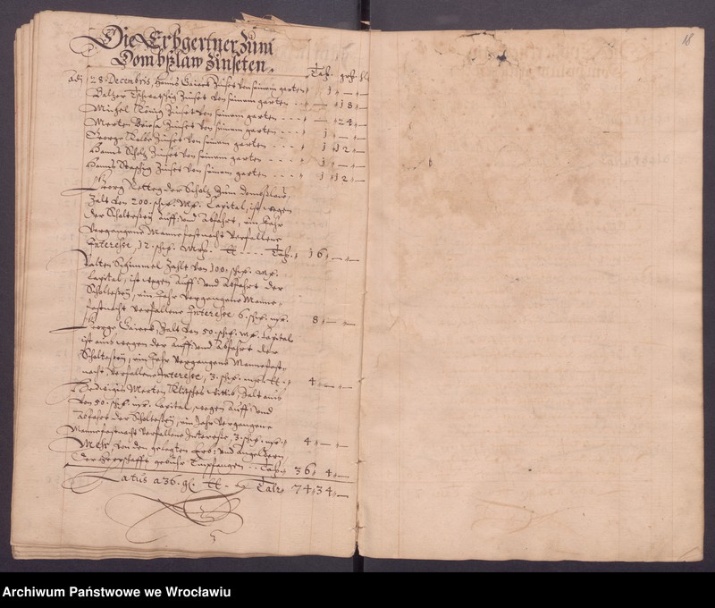 image.from.unit.number "Jahrerechnungen der güter Protsch, Peiskerwitz und Domslau"