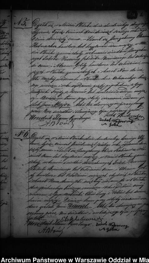 Obraz 6 z jednostki "Akta urodzeń, małżeństw, zgonów"