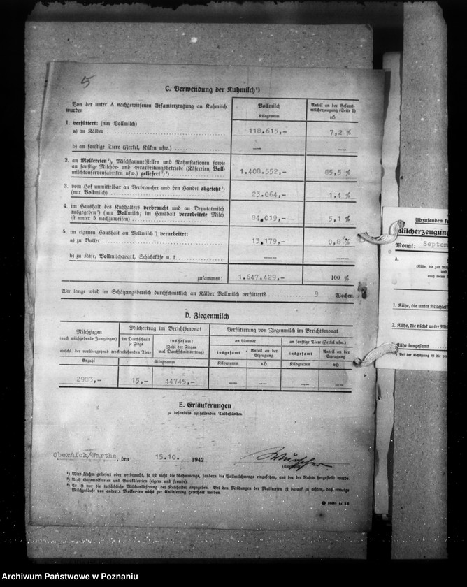 Obraz 9 z jednostki "Milcherzeugungs- Erhebung"