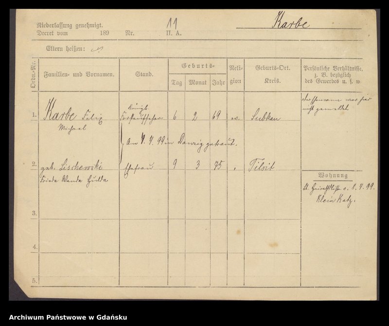 image.from.unit.number "Karty meldunkowe: Karplan - Karauss"