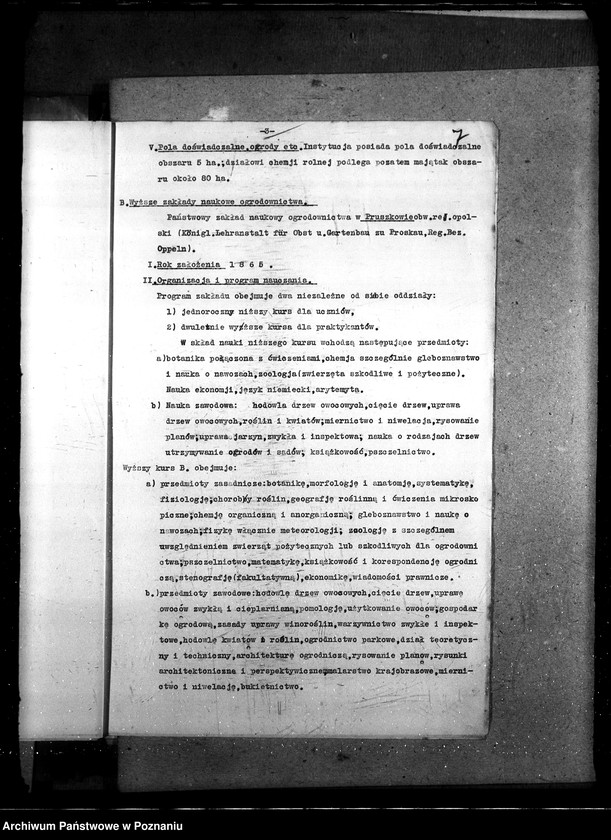 Obraz 11 z jednostki "Sprawy ogólno - administracyjne Szkoły Rolnicze"