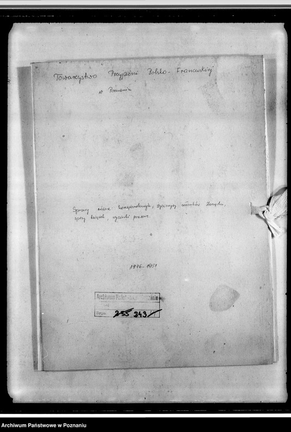 Obraz 4 z jednostki "Sprawy różne: korespondencja, życiorysy członków zarządu, spisy książek, wycinki prasowe"