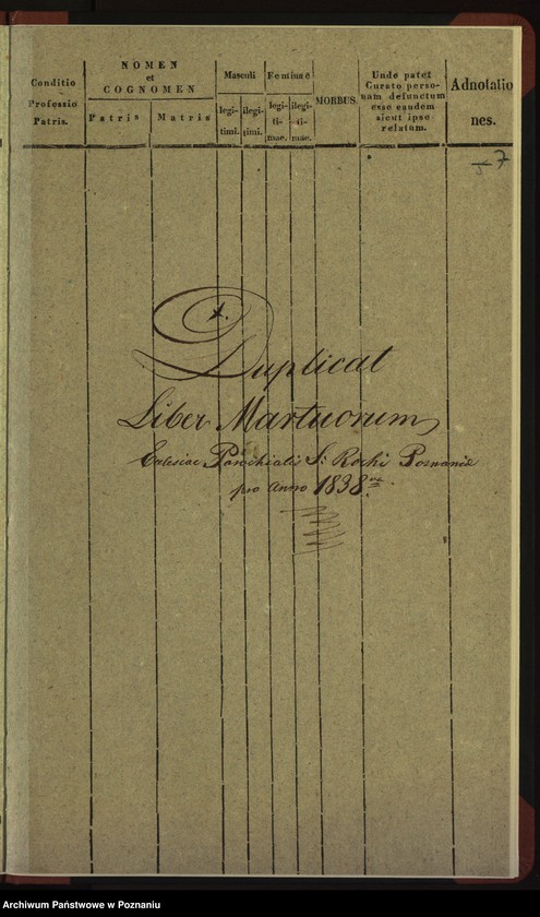 Obraz 7 z jednostki "Duplicat baptisatorum, copulatorum, mortuorum"