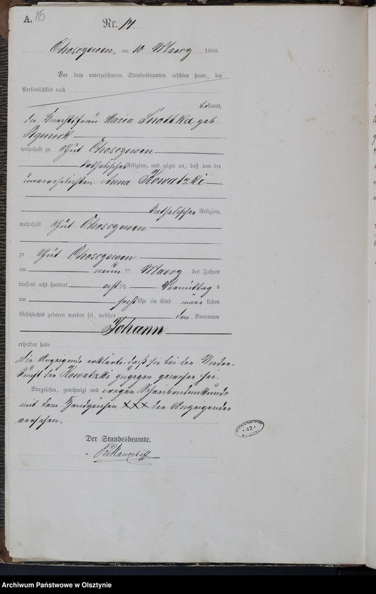 image.from.unit.number "Geburts-Haupt-Register Nr 1 - 78"