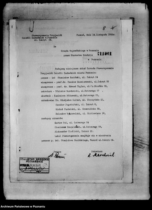 Obraz 12 z jednostki "/Stowarzyszenie Przyjaciół Zachodnich Osiedli miasta Poznania/"