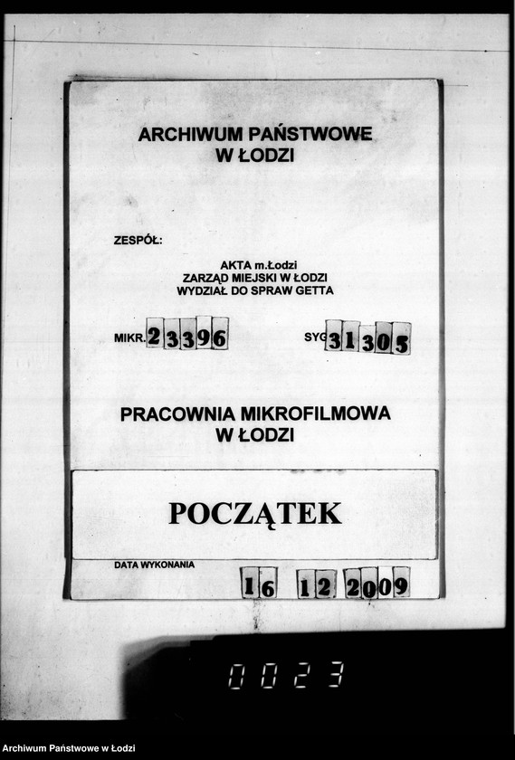 Obraz 1 z jednostki "Abbrüche im Getto. [Korespondencja w sprawie rozbiórki domów w Getcie, miesięczne zestawienia wykonanych prac, wykazy zatrudnionych przy pracach rozbiórkowych]"