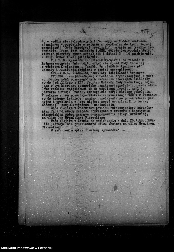 Obraz 10 z jednostki "Sprawozdania z polskiego legalnego ruchu politycznego za miesiące październik-grudzień 1934 r."