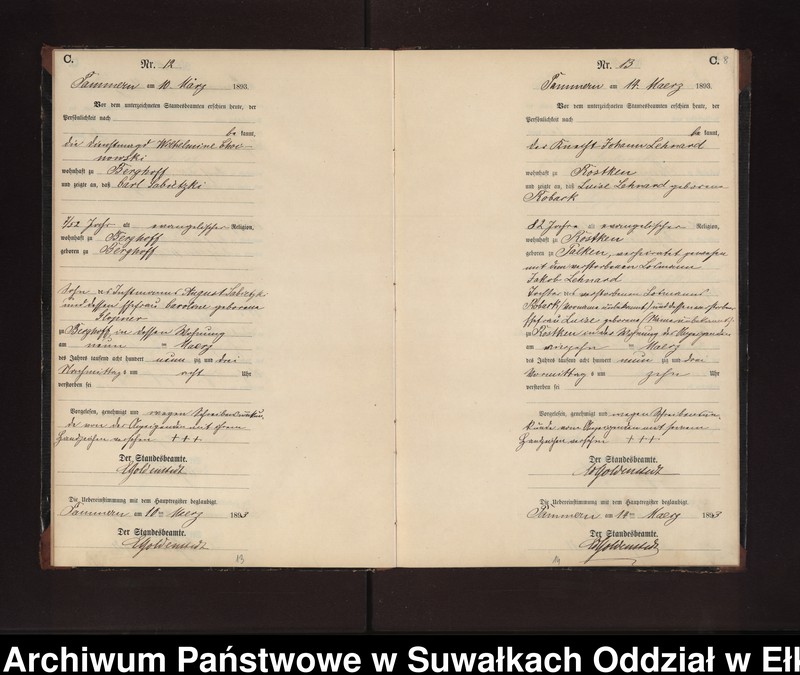 image.from.unit.number "Sterbe-Neben-Register des Preussischen Standes-Amtes Neuhoff Kreis Loetzen"