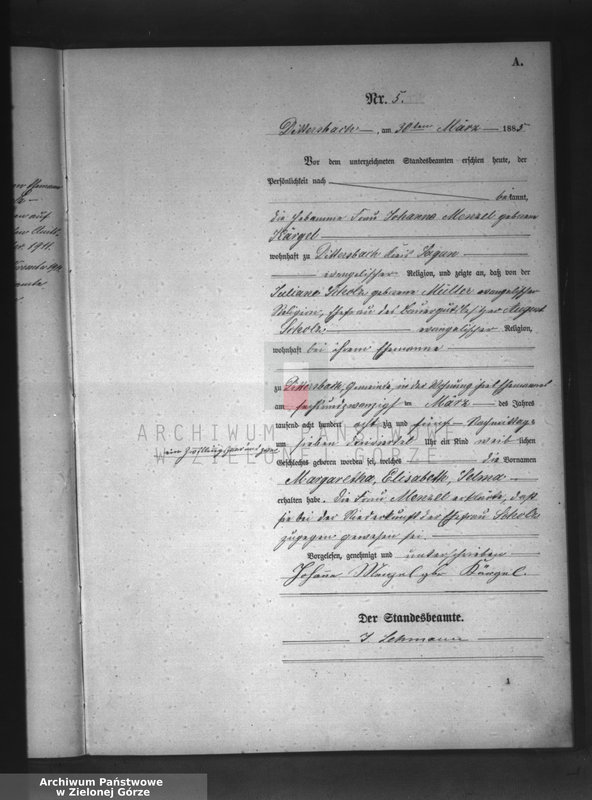 Obraz 8 z jednostki "[Księga aktów urodzeń]"