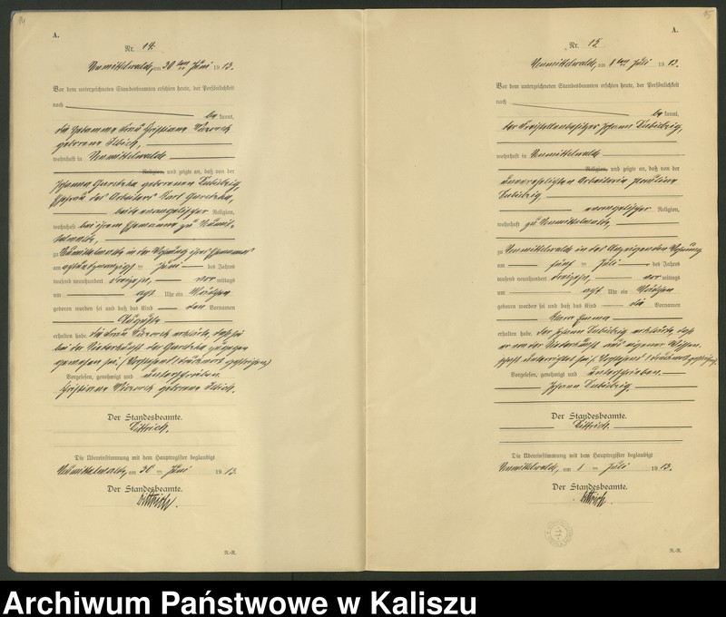 Obraz 10 z jednostki "[Księga urodzeń]"