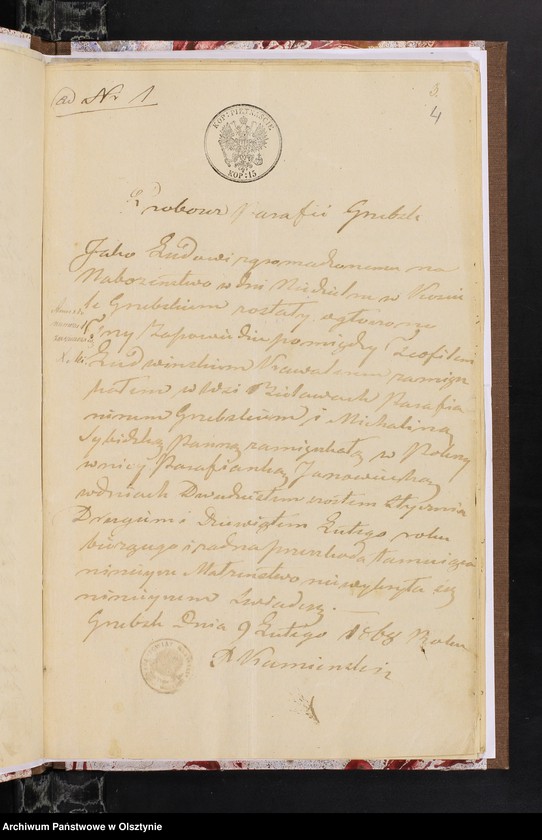 image.from.unit.number "Annexa z Parafij Janowiec składające się z kart czterdziestu za rok 1868"