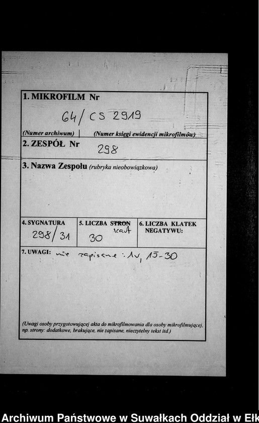 image.from.unit.number "Sterbe-Neben-Register des Preussischen Standes-Amtes Kehlen Kreis Angerburg"