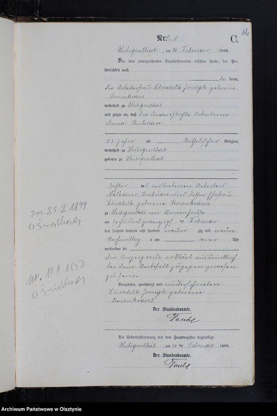 image.from.unit.number "Sterbe-Neben-Register Nr 1 - 42"