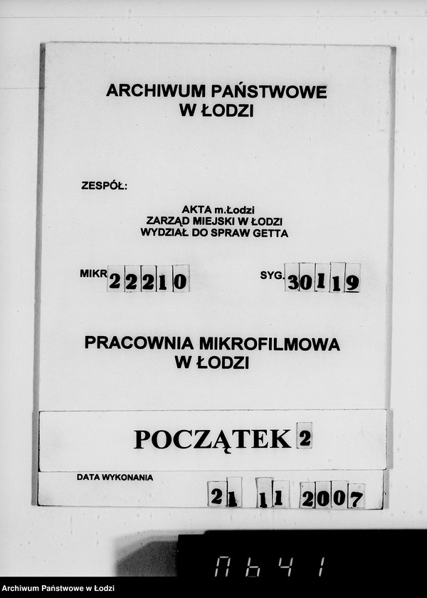 Obraz 1 z jednostki "Lebensmitteleinkauf. Aufträge, [Lieferscheinen und Rechnungen] 17593-17610 [Dostawa ziemniaków do Getta]"