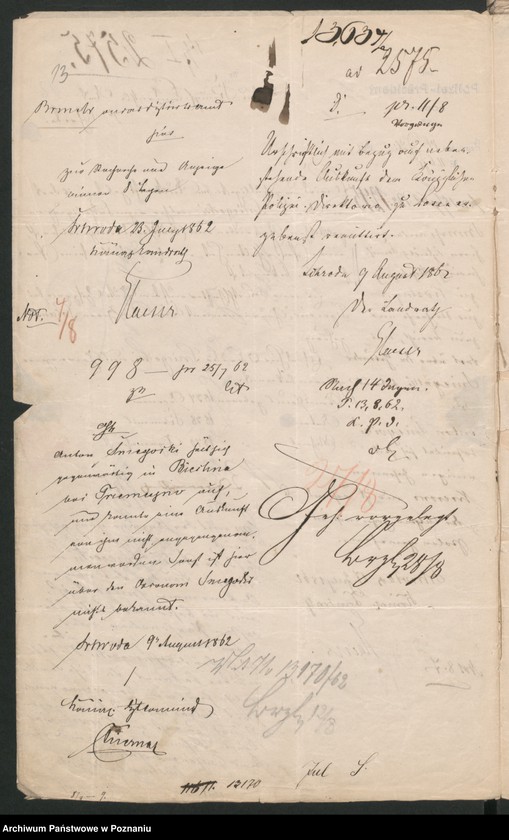 Obraz 18 z jednostki "A. betr. die Familie von Śmiegocki /Michael, Stanislaus und Anton/"