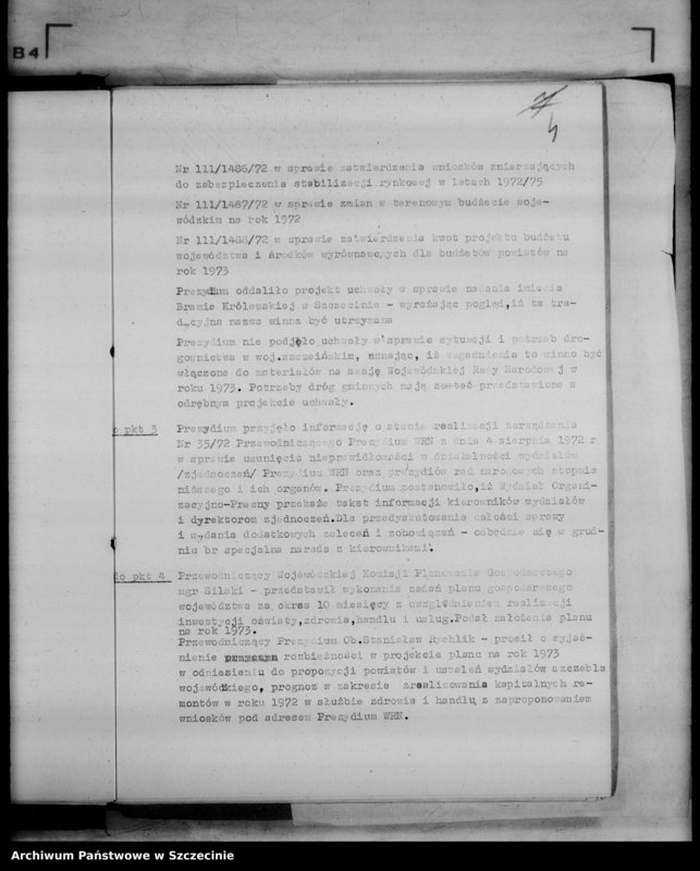 image.from.unit.number "Protokół posiedzenia Prezydium Wojewódzkiej Rady Narodowej  nr 111, miesiąc listopad"