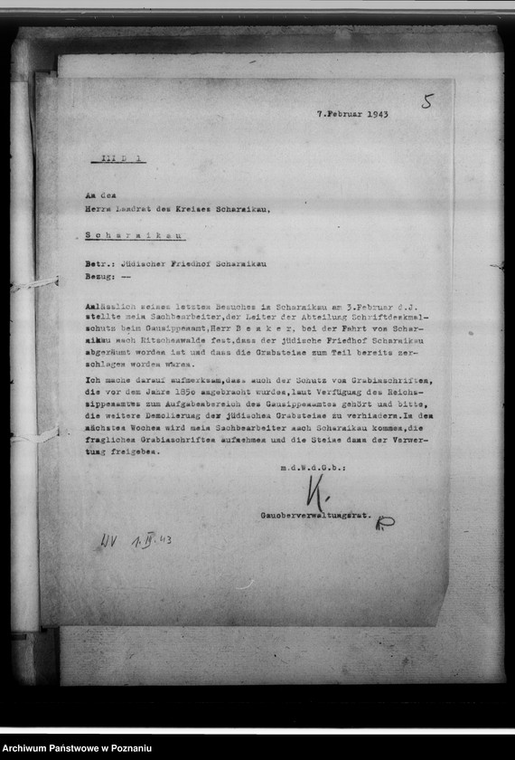 Obraz 9 z jednostki "Steindenkmäler [likwidacja żydowskich cmentarzy]"