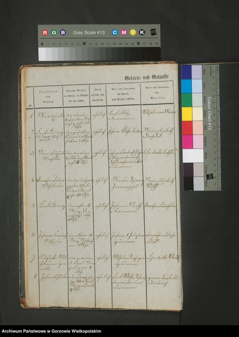 image.from.unit "Kirche Staffelde, księga urodzeń i chrztów"