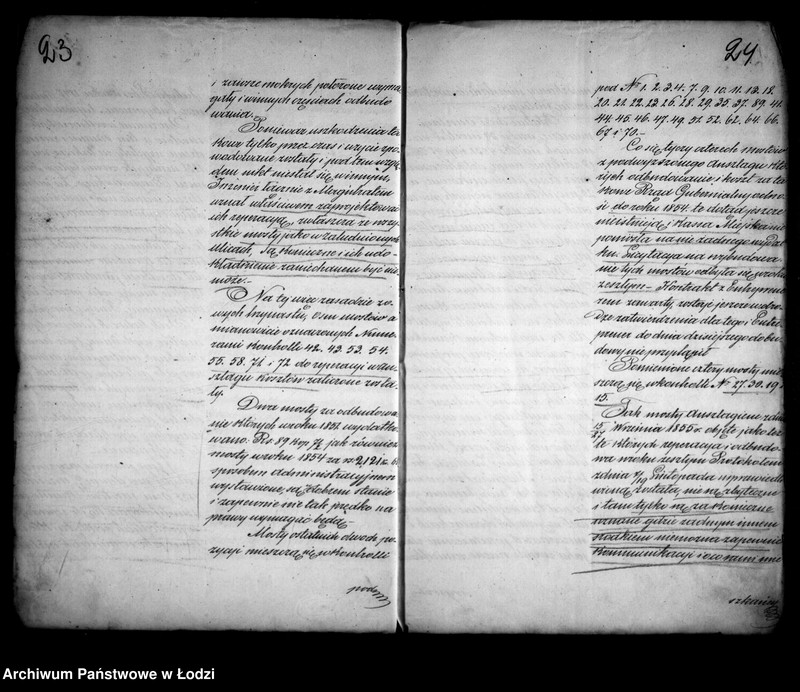 Obraz 20 z jednostki "Operat tyczący się budowy nowych i reparacji starych mostów w mieście Łodzi"