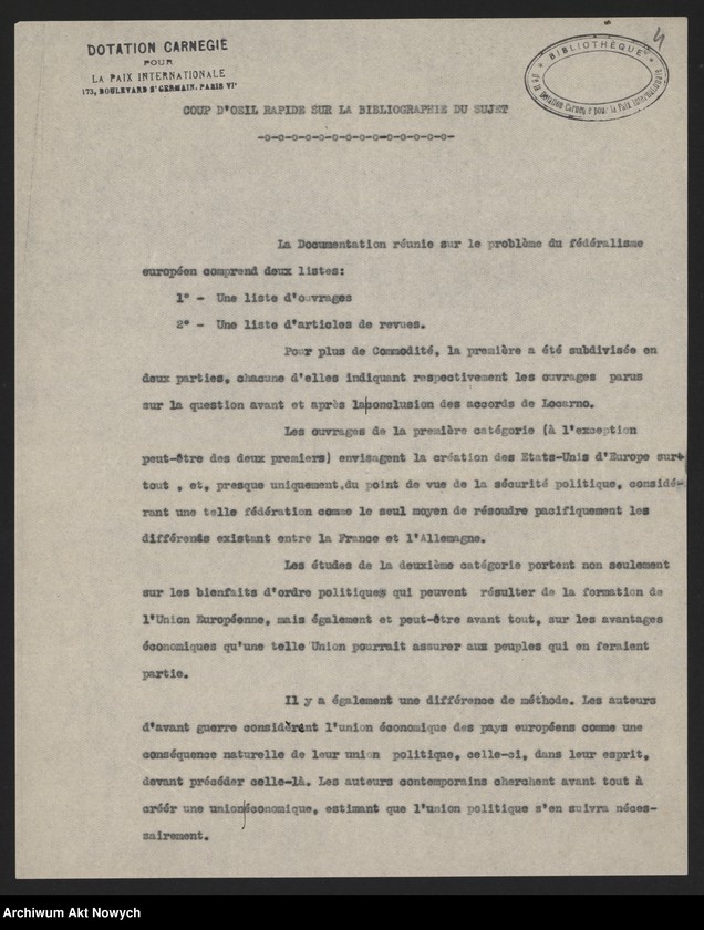 image.from.unit.number "Dotation Carnegie pour la Paix Internationale, Centre Européen - Paryż. Informacje o wydawnictwach."