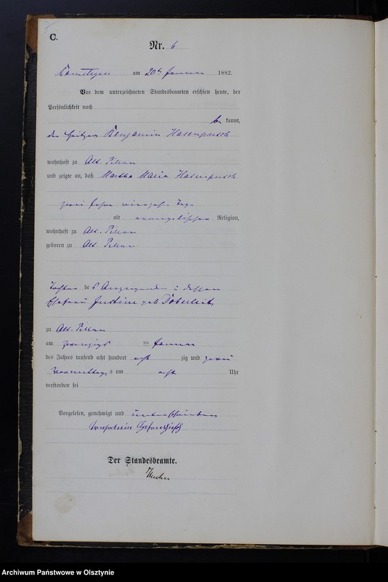 image.from.unit.number "Sterbe-Haupt-Register Nr 1 - 89"