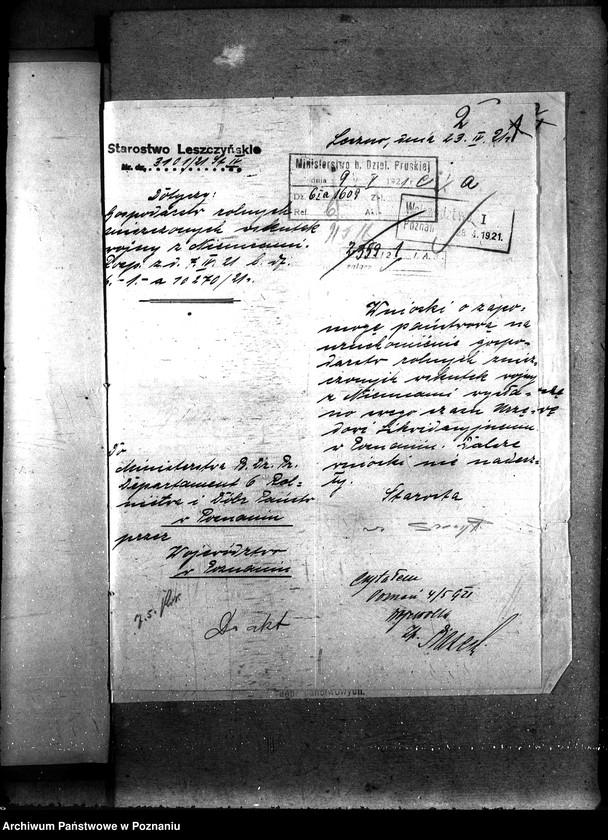 Obraz 6 z jednostki "Sprawy szczegółowo-administracyjne Szkody wojenne p. Leszno"