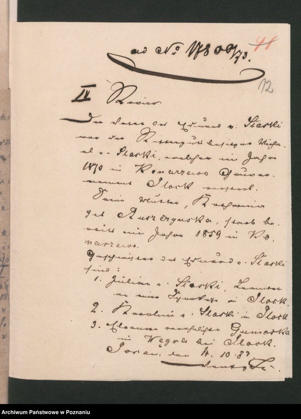 Obraz 16 z jednostki "A. betr. den Ausländer Eduard von Slaski"