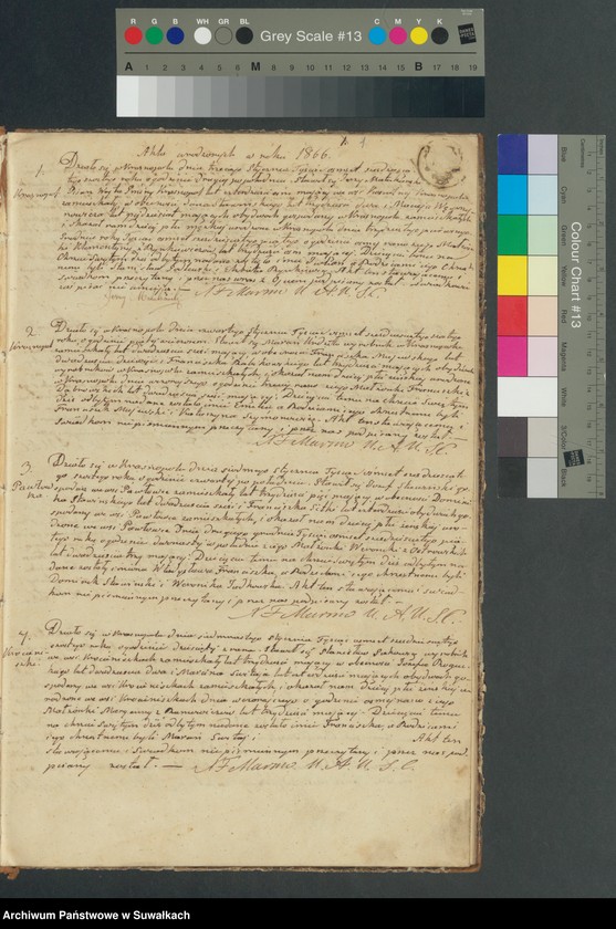 image.from.unit.number "Duplikat Akt Urodzonych, Zaślubionych i Umarłych z Parafii Rzymsko-Katolickiej Krasnopolskiej z roku 1866."