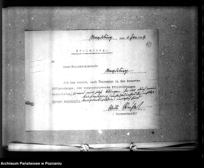 Obraz 14 z jednostki "Personalakte des Landesplaner, Ingenieur W. Richert (między innymi różne notatki)"