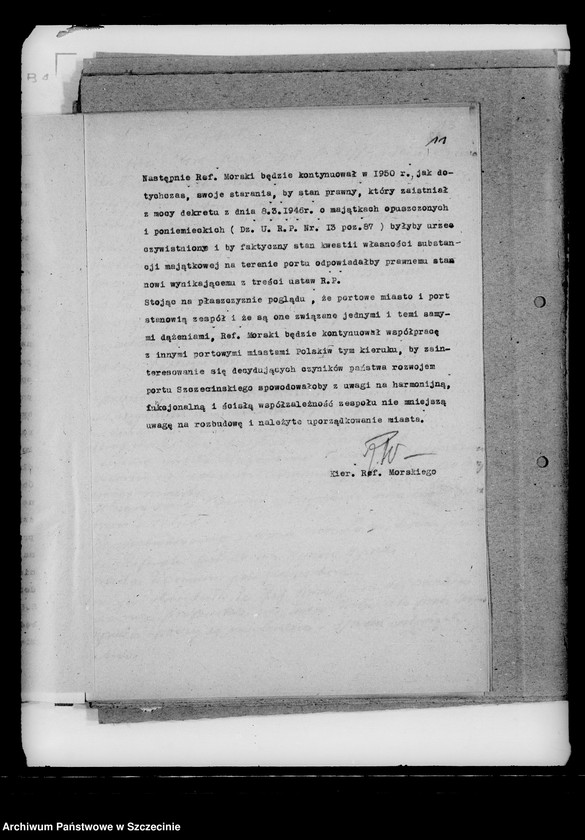 Obraz 9 z jednostki "Plany pracy i sprawozdania Referatu Morskiego"