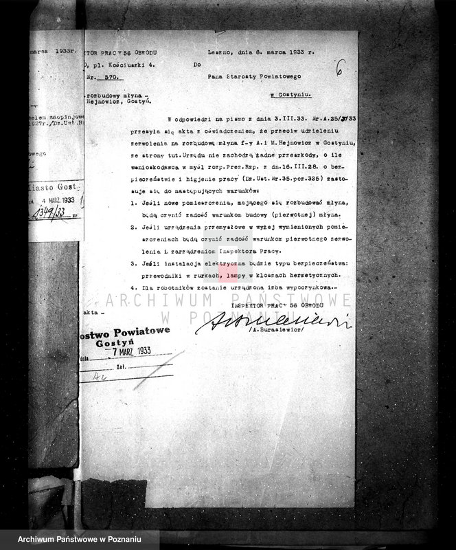 Obraz 10 z jednostki "Tartak parowy W. Nawrockiego w Gostyniu nr woj. kotła 3119"