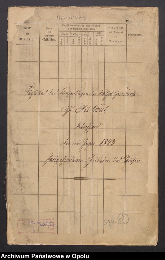 image.from.unit "[Księga chrztów parafii katolickiej w Starym Koźlu 1823-1840]"