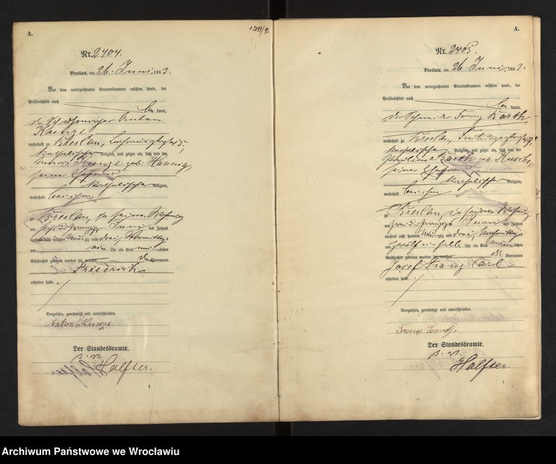 image.from.unit.number "Geburts-Haupt-Register Breslau II 1893 Band 7"