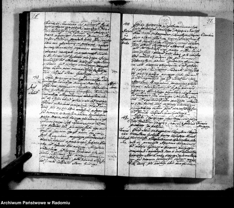 image.from.unit.number "Księga urzędnika stanu cywilnego gminy Tczowskiey do zapisania wszelkich aktów rok 1812"