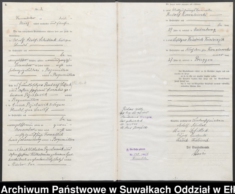 image.from.unit.number "Heirats-Haupt-Register des Königlichen Preussischen Standes-Amtes Kumilsko Kreis Johannisburg"