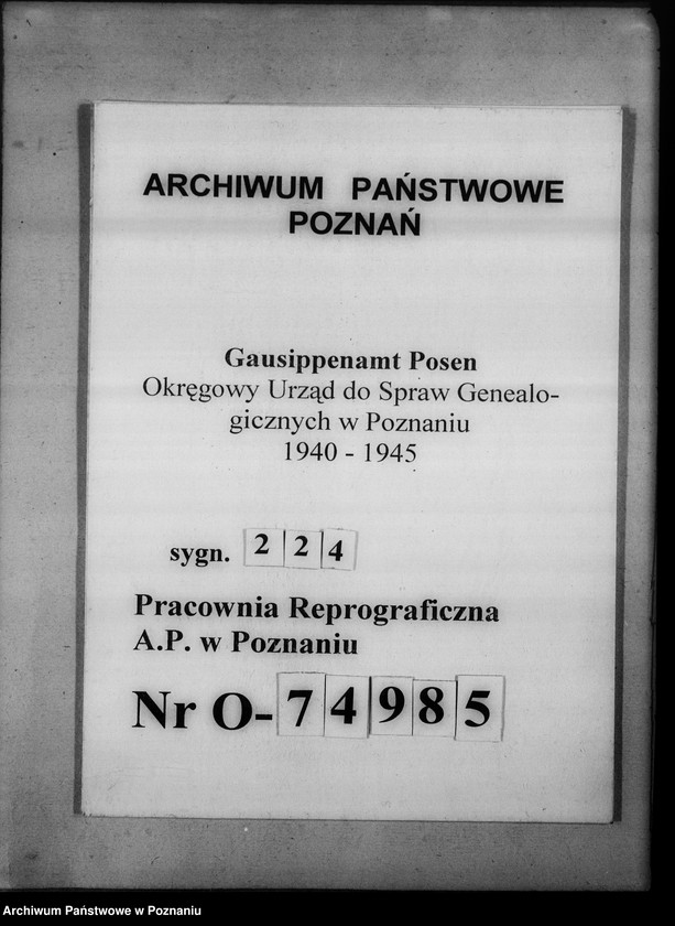 Obraz 1 z jednostki "[Zestawienie ksiąg kościelnych z powiatu kępińskiego]"