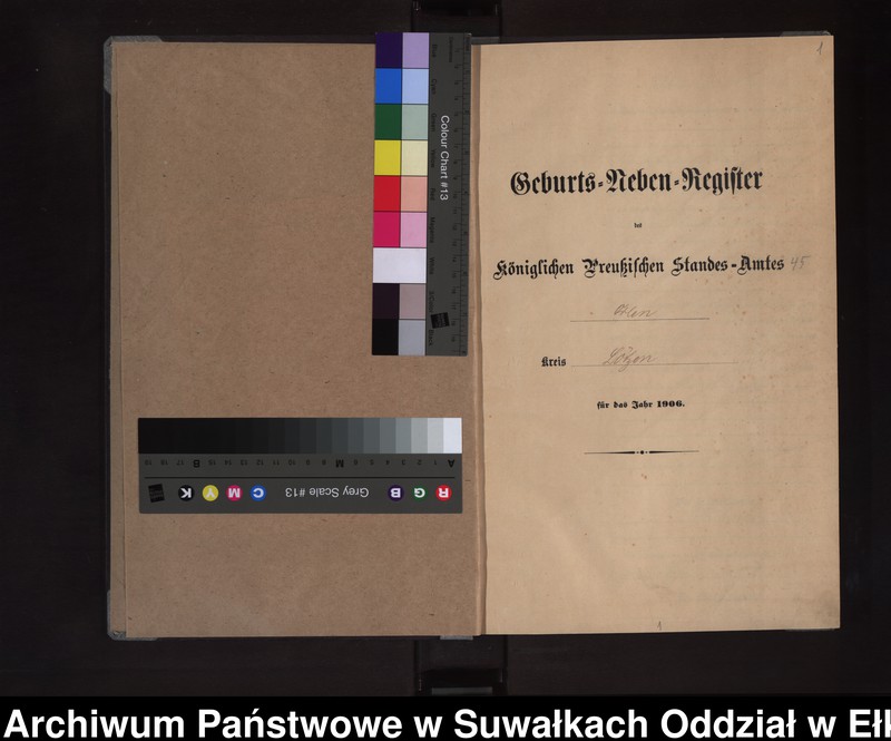 image.from.unit.number "Geburts-Neben-Register des Königlichen Preussischen Standes-Amtes Orlen Kreis Lötzen"