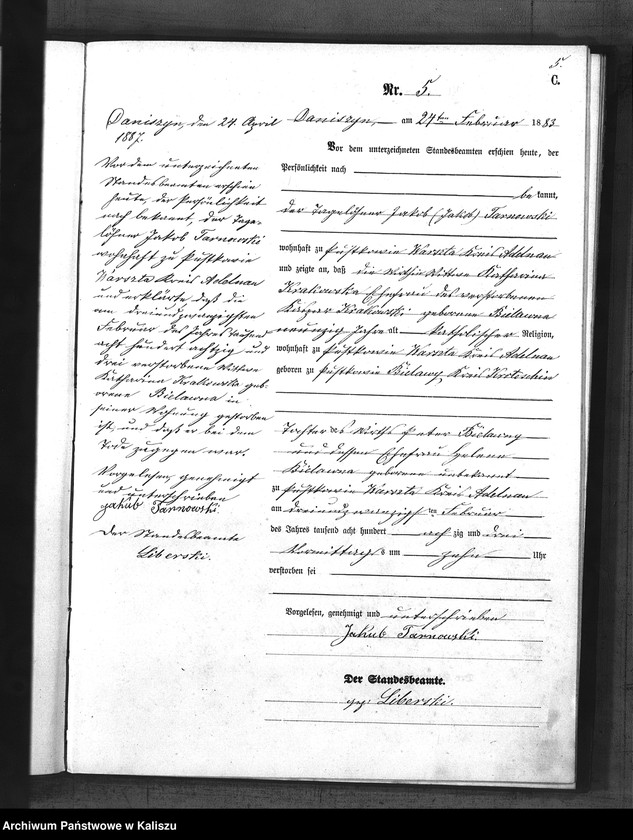 Obraz 8 z jednostki "[Księga zgonów]"