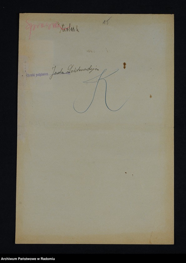 Obraz 19 z jednostki "[Wnioski o wydanie dowodów osobistych oraz nie odebrane dowody Lichtensztajn - Lipszyc]"