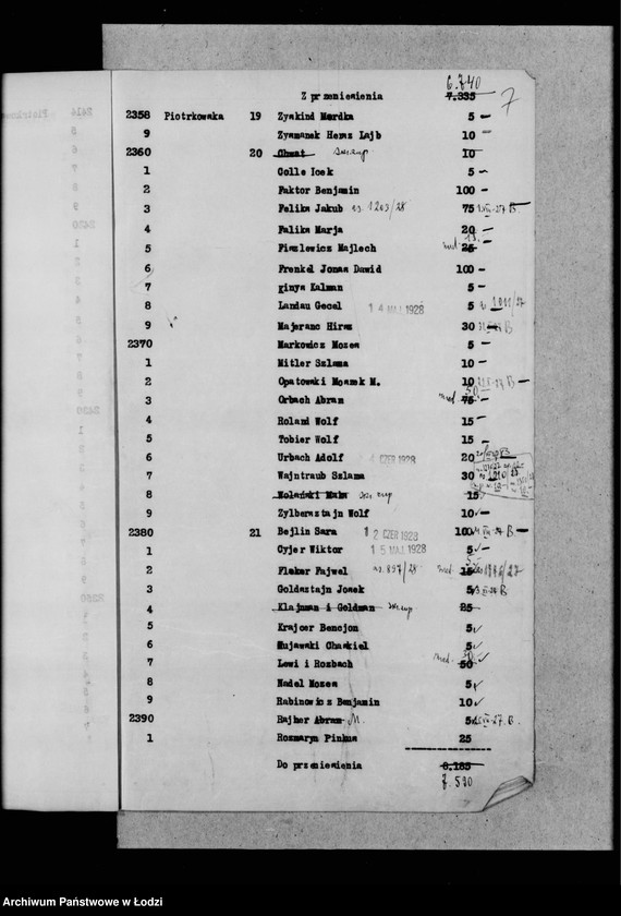 Obraz 10 z jednostki "Rejestr poborczy"