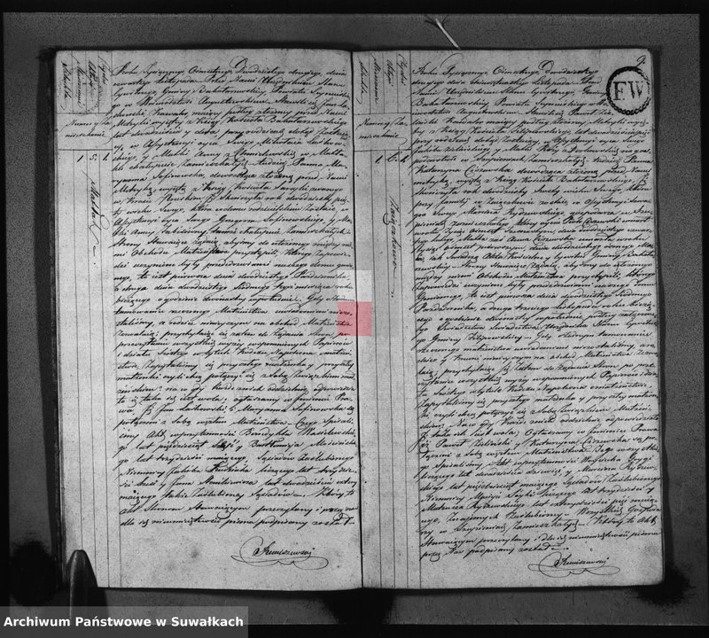 image.from.unit.number "Akta Zaślubionych Gminy Bakałarzewskiey pro 1822-gi"